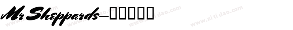 Mr Sheppards字体转换